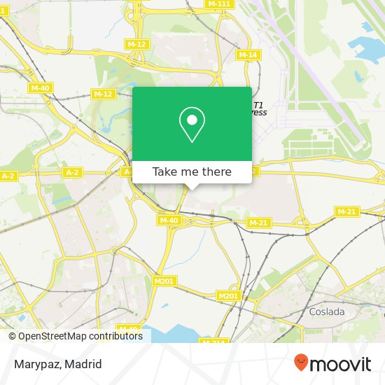 mapa Marypaz, 28022 Madrid