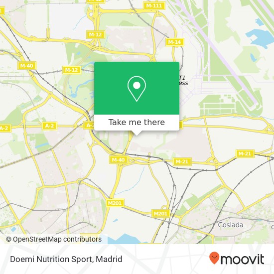 Doemi Nutrition Sport, 28022 Rejas Madrid map