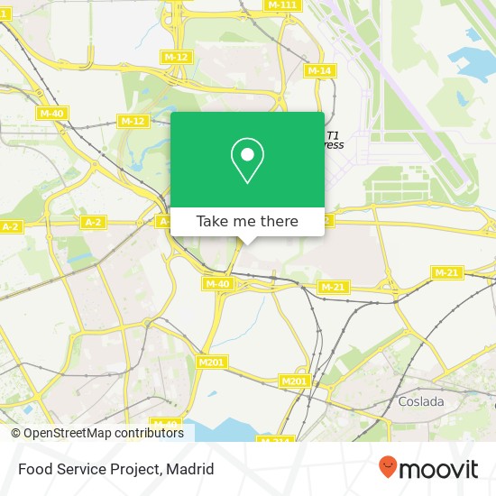 Food Service Project, 28022 Madrid map