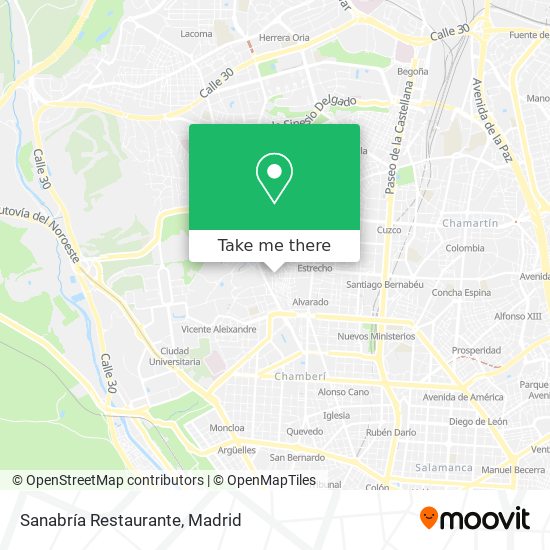 Sanabría Restaurante map