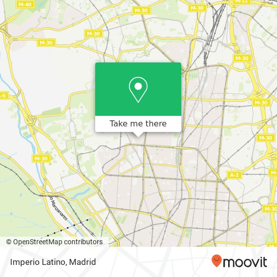 mapa Imperio Latino, Calle de Garellano, 11 28039 Bellas Vistas Madrid
