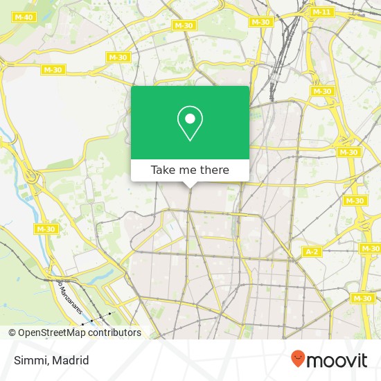 mapa Simmi, Calle de Bravo Murillo, 145 28020 Bellas Vistas Madrid