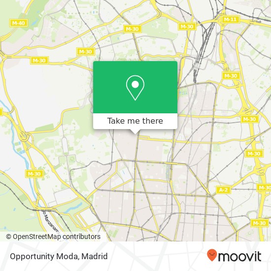 Opportunity Moda, Calle de Navarra, 16 28039 Bellas Vistas Madrid map