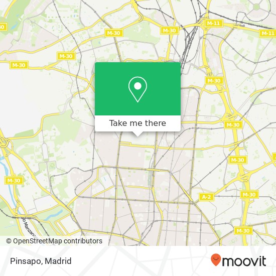 Pinsapo, Avenida del Presidente Carmona, 10 28020 Cuatro Caminos Madrid map