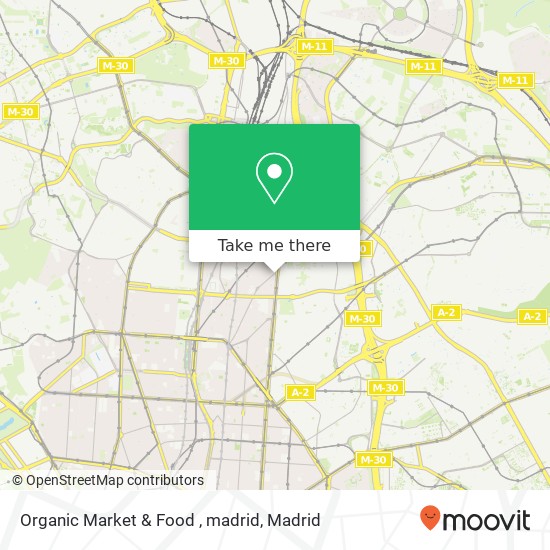 Organic Market & Food , madrid, Calle de Serrano, 240 28016 Hispanoamérica Madrid map