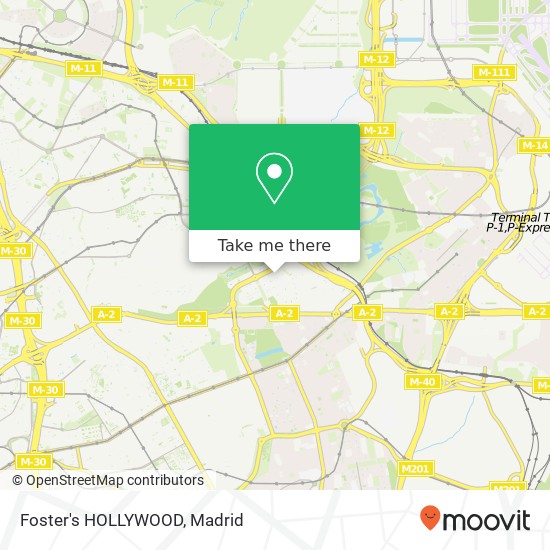 Foster's HOLLYWOOD, Avenida de los Arces, 17 28042 Palomas Madrid map