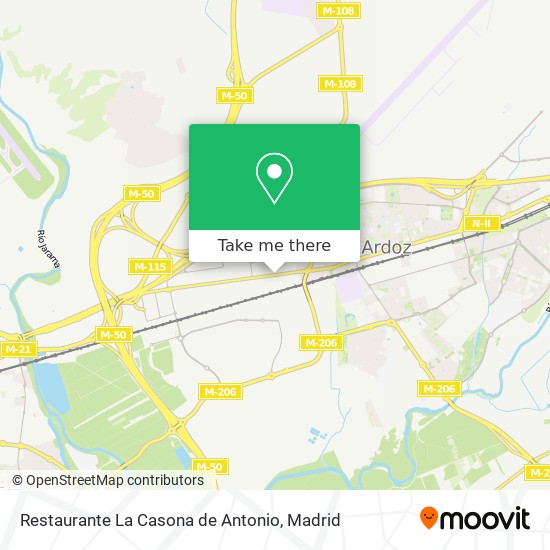 mapa Restaurante La Casona de Antonio