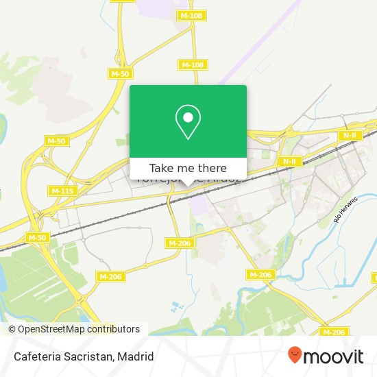 mapa Cafeteria Sacristan, Calle de Enmedio, 36 28850 Torrejón de Ardoz