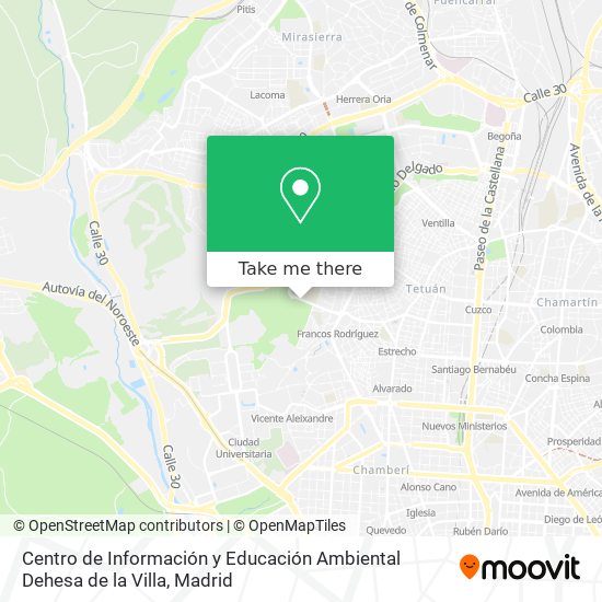 Centro de Información y Educación Ambiental Dehesa de la Villa map