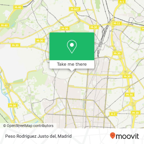 mapa Peso Rodriguez Justo del, Calle de los Algodonales, 9 28039 Berruguete Madrid