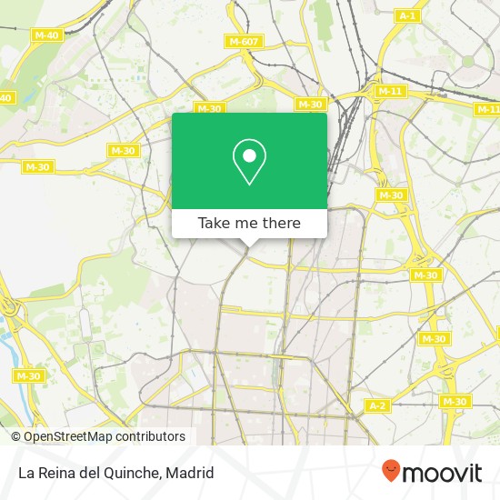La Reina del Quinche, Calle de San Felipe, 4 28020 Castillejos Madrid map