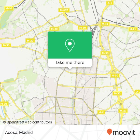 Acosa, Calle de Francisco Gervás, 15 28020 Castillejos Madrid map