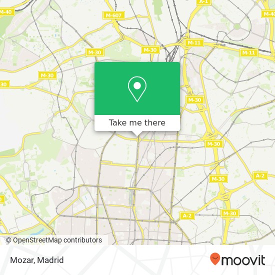 mapa Mozar, Paseo de la Castellana, 143 28046 Madrid