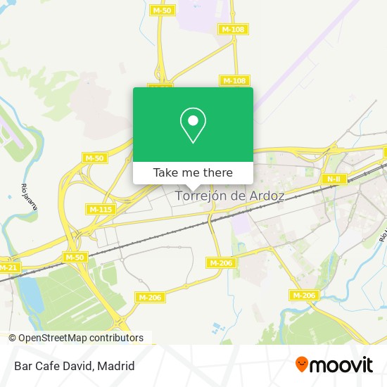 Bar Cafe David map