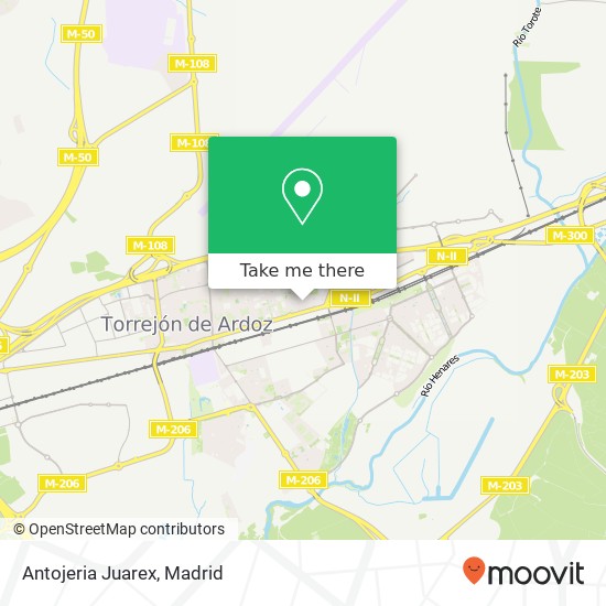mapa Antojeria Juarex, Calle de Asturias 28850 Torrejón de Ardoz