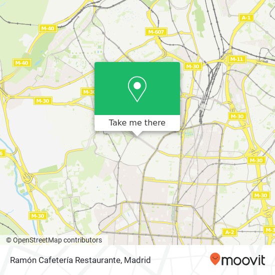 Ramón Cafetería Restaurante, Calle del Marqués de Viana, 97 28039 Berruguete Madrid map