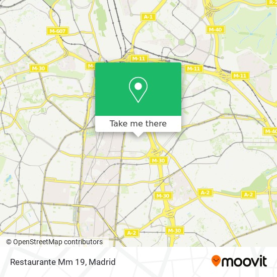 Restaurante Mm 19 map