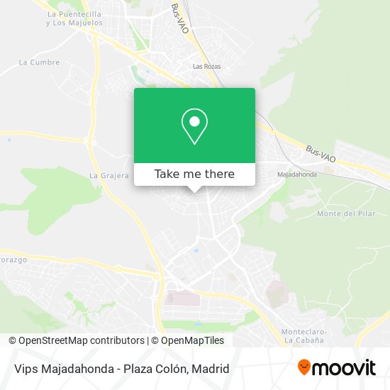Vips Majadahonda - Plaza Colón map