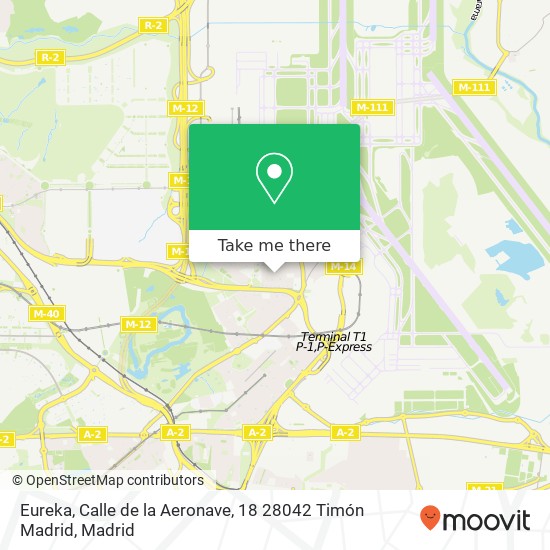 Eureka, Calle de la Aeronave, 18 28042 Timón Madrid map