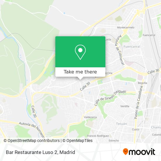 mapa Bar Restaurante Luso 2