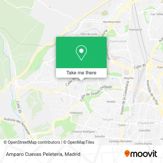 Amparo Cuevas Peletería map