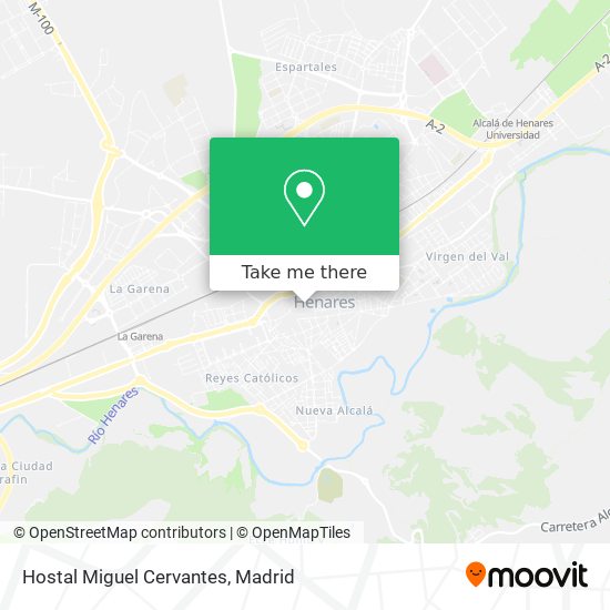 mapa Hostal Miguel Cervantes
