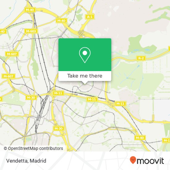 Vendetta, Plaza del Alcalde Moreno Torres, 4 28050 Valdefuentes Madrid map