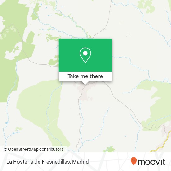 mapa La Hosteria de Fresnedillas, Calle Real, 53 28214 Fresnedillas de la Oliva