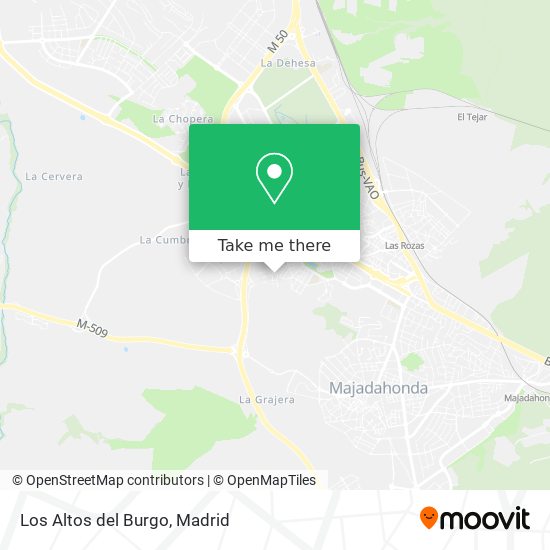 Los Altos del Burgo map