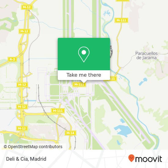 mapa Deli & Cia, Carretera de Circunvalación de Iberia 28042 Aeropuerto Madrid