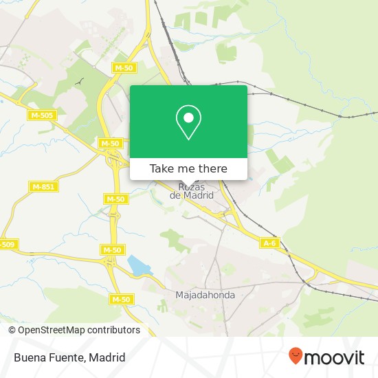 mapa Buena Fuente, Calle Fuente, 6 28231 Las Rozas de Madrid