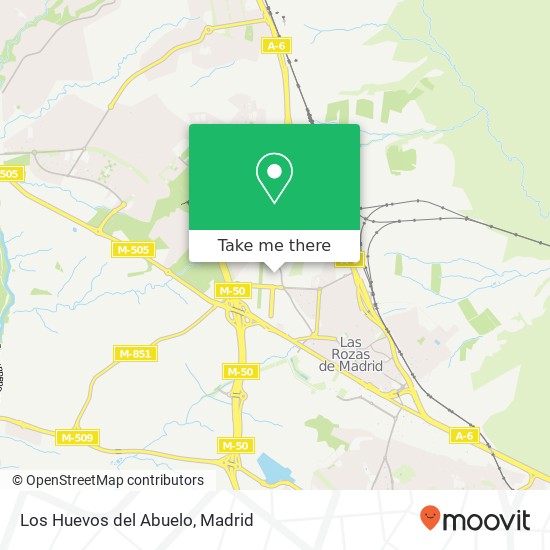 mapa Los Huevos del Abuelo, Calle Copenhague, 12 28232 Las Rozas de Madrid