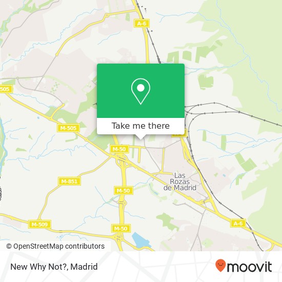 mapa New Why Not?, Calle Copenhague, 12 28232 Las Rozas de Madrid