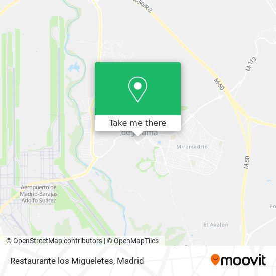 Restaurante los Migueletes map