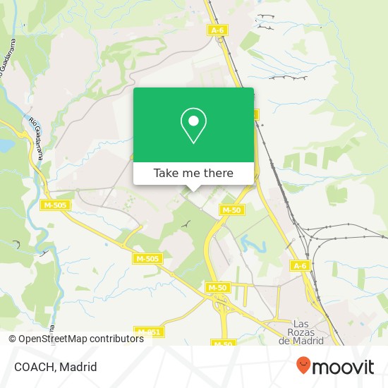 mapa COACH, 28232 Monte Rozas Las Rozas de Madrid