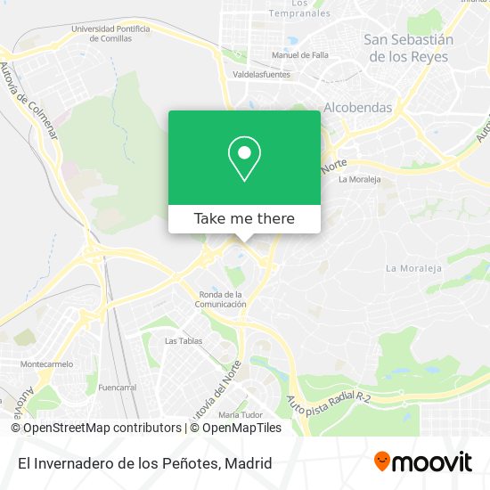 El Invernadero de los Peñotes map