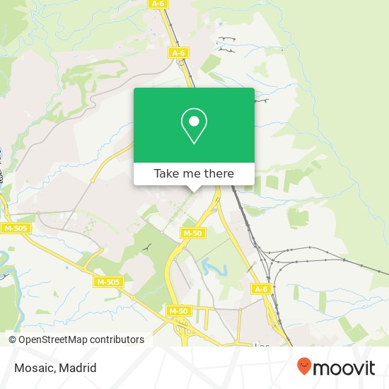 mapa Mosaic, Calle Camilo José Cela, 22 28232 Monte Rozas Las Rozas de Madrid