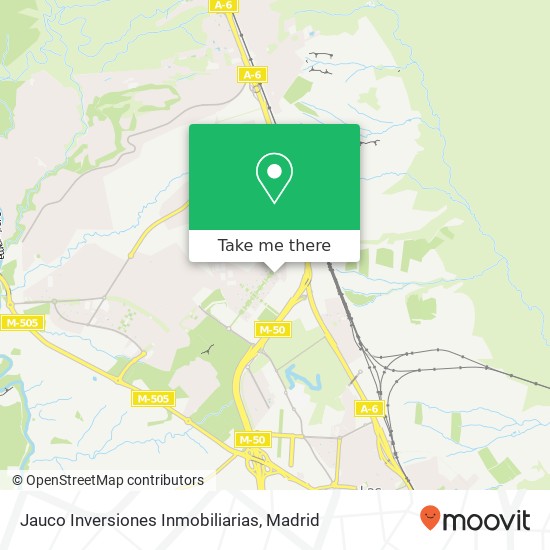 mapa Jauco Inversiones Inmobiliarias, Calle Camilo José Cela, 22 28232 Monte Rozas Las Rozas de Madrid