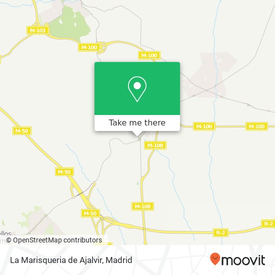 mapa La Marisqueria de Ajalvir, Carretera de Cobeña, 1 28864 Ajalvir