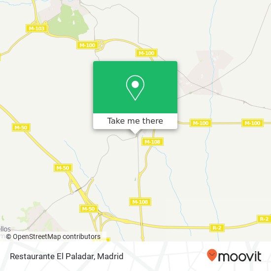 mapa Restaurante El Paladar, Calle Senderillo, 6 28864 Ajalvir