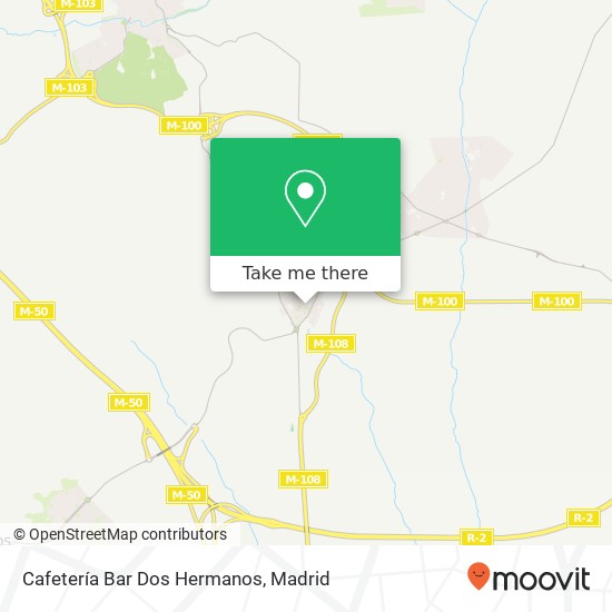 mapa Cafetería Bar Dos Hermanos, Calle San Blas, 2 28864 Ajalvir