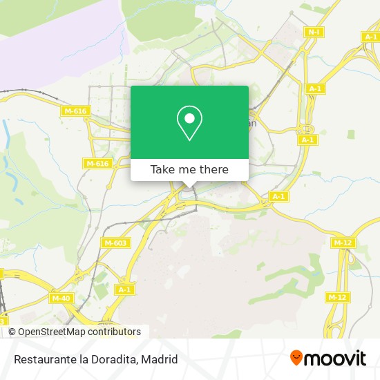 Restaurante la Doradita map
