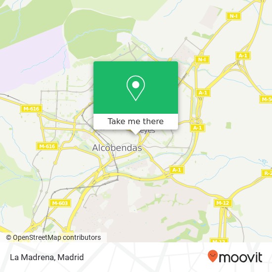 mapa La Madrena, Calle Teruel, 6 28100 Alcobendas