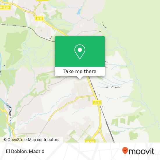 mapa El Doblon, Calle Chile 28290 Monte Rozas Las Rozas de Madrid