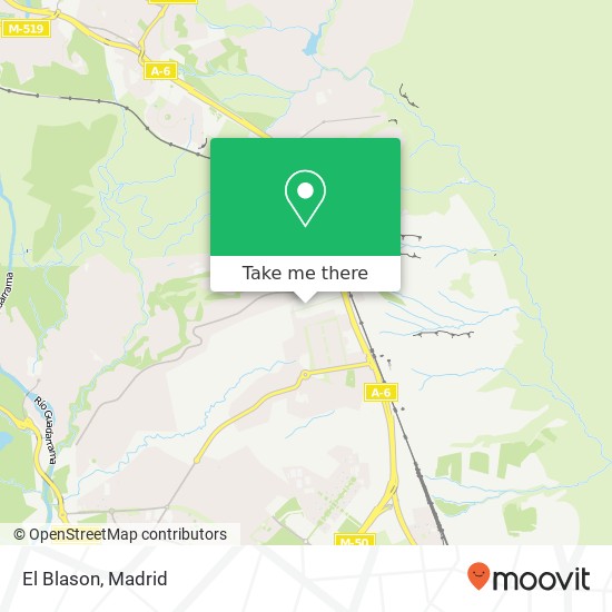 mapa El Blason, Calle Chile, 10 28290 Monte Rozas Las Rozas de Madrid