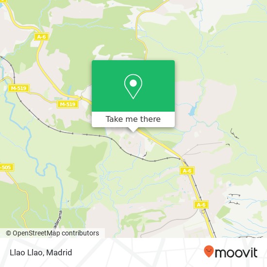 Llao Llao, Calle Herrén de Madrid 28250 Torrelodones map