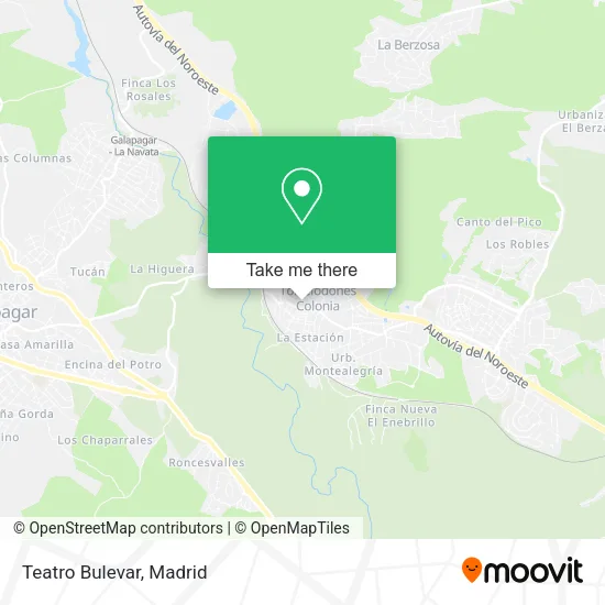 mapa Teatro Bulevar