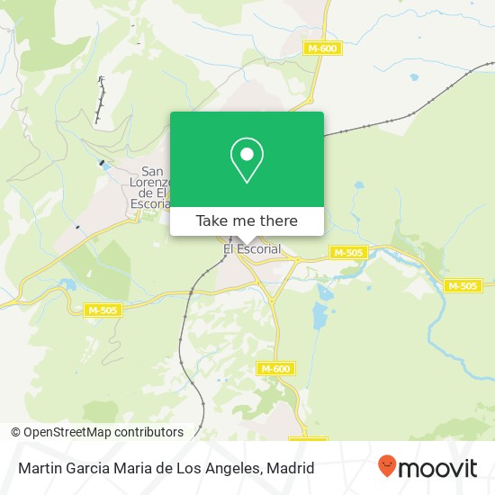 mapa Martin Garcia Maria de Los Angeles, Calle Fraguas, 2 28280 El Escorial