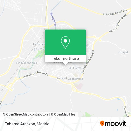 mapa Taberna Atanzon