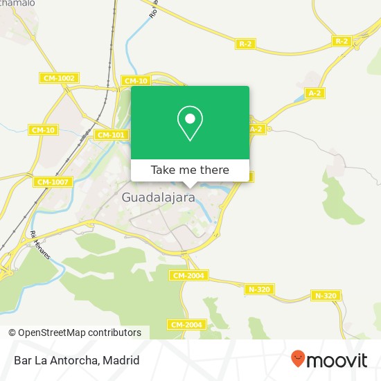 mapa Bar La Antorcha, Calle de Zaragoza, 6 19005 Guadalajara